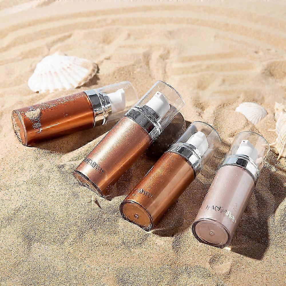 Highlighter Cream, Liquid Bronzer Highlighter Body, Body Luminiser, Liquid Shimmer Makeup for Face, Body, Leg, Luminous Make-Up, Shimmer Body Cream