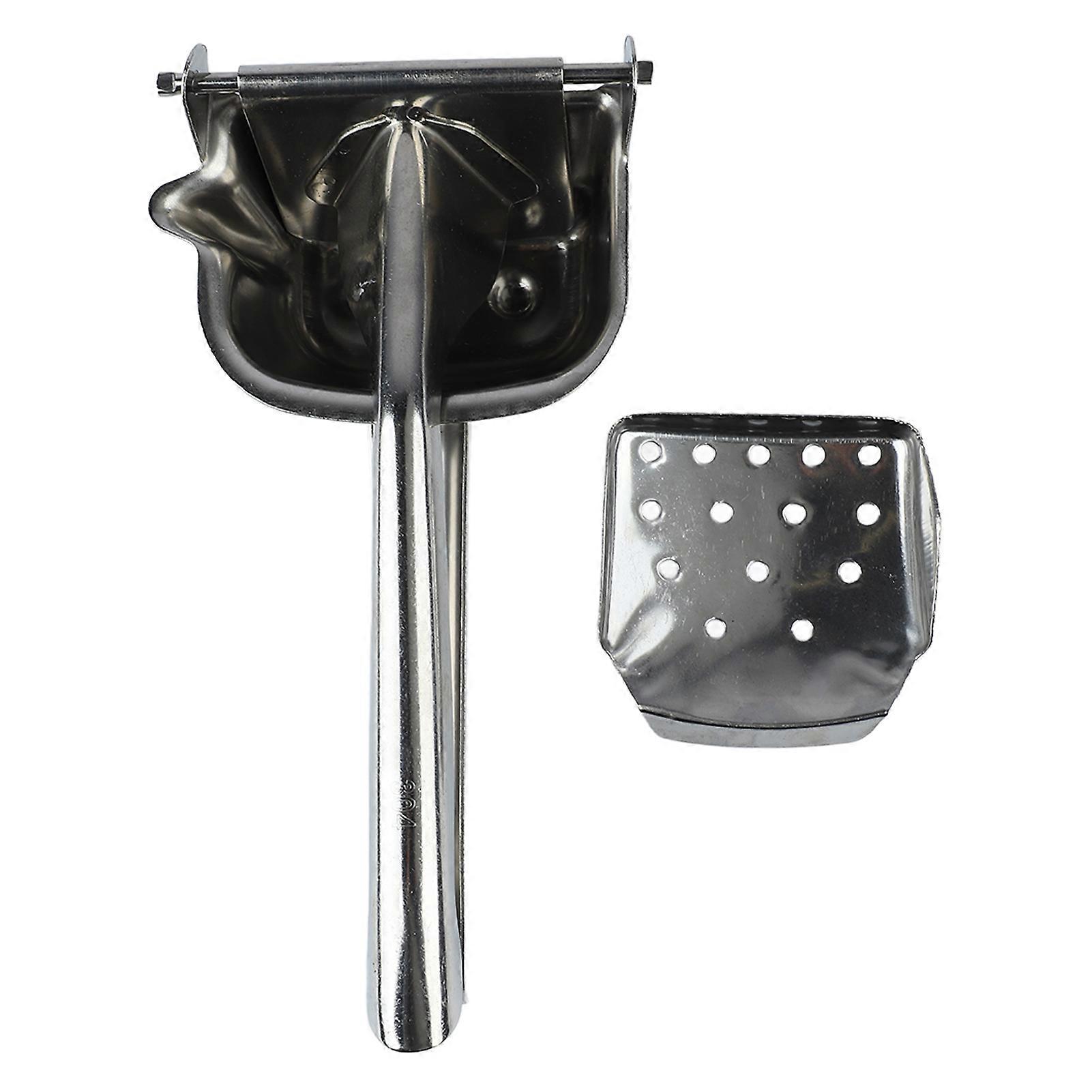 Stainless Steel Lemon Squeezer Filter Heavy Duty Hand Press Manual Citrus Juicer with Long Handle for Fruits