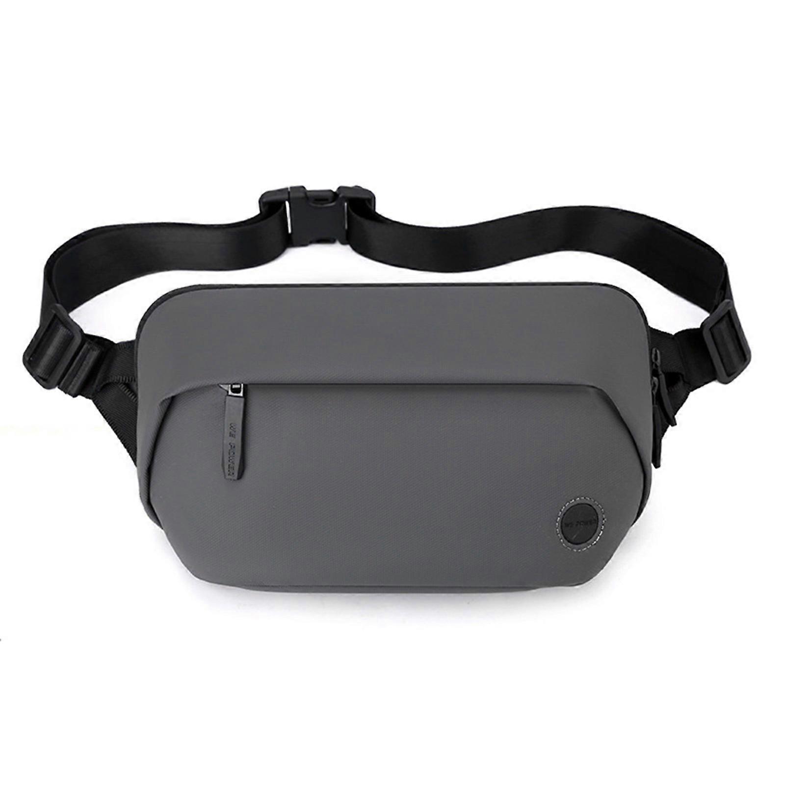 Spacious and Comfortable Shoulder Bag with Adjustable Strap Waist Pack for Women Suitable for Running, Cycling Gray