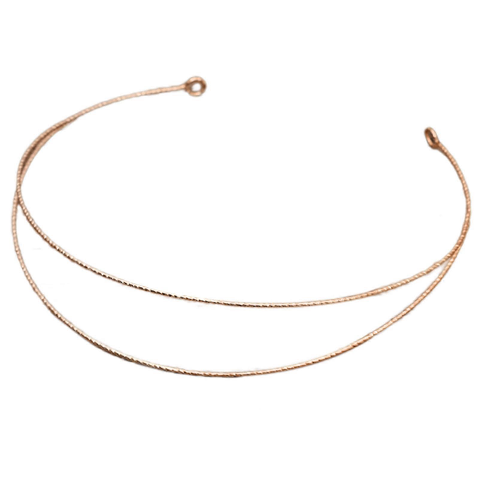 glat metal pandebånd ramme til DIY tiaraer base blank hårbånd pandebånd DIY brud krone base til bryllup farve fastholdelse kc g