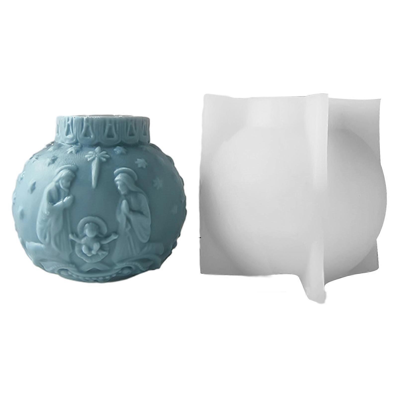 3D Silicone Mould Smooth Embossed Pattern Candle Mold Scaldfish Soap Molds Ornament Aromatherapy Casting Moulds