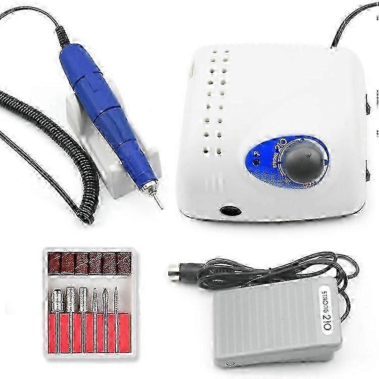 65W 45000RPM מקדחת ציפורניים מקצועית למניקור פדיקור עם ידית 210 105L