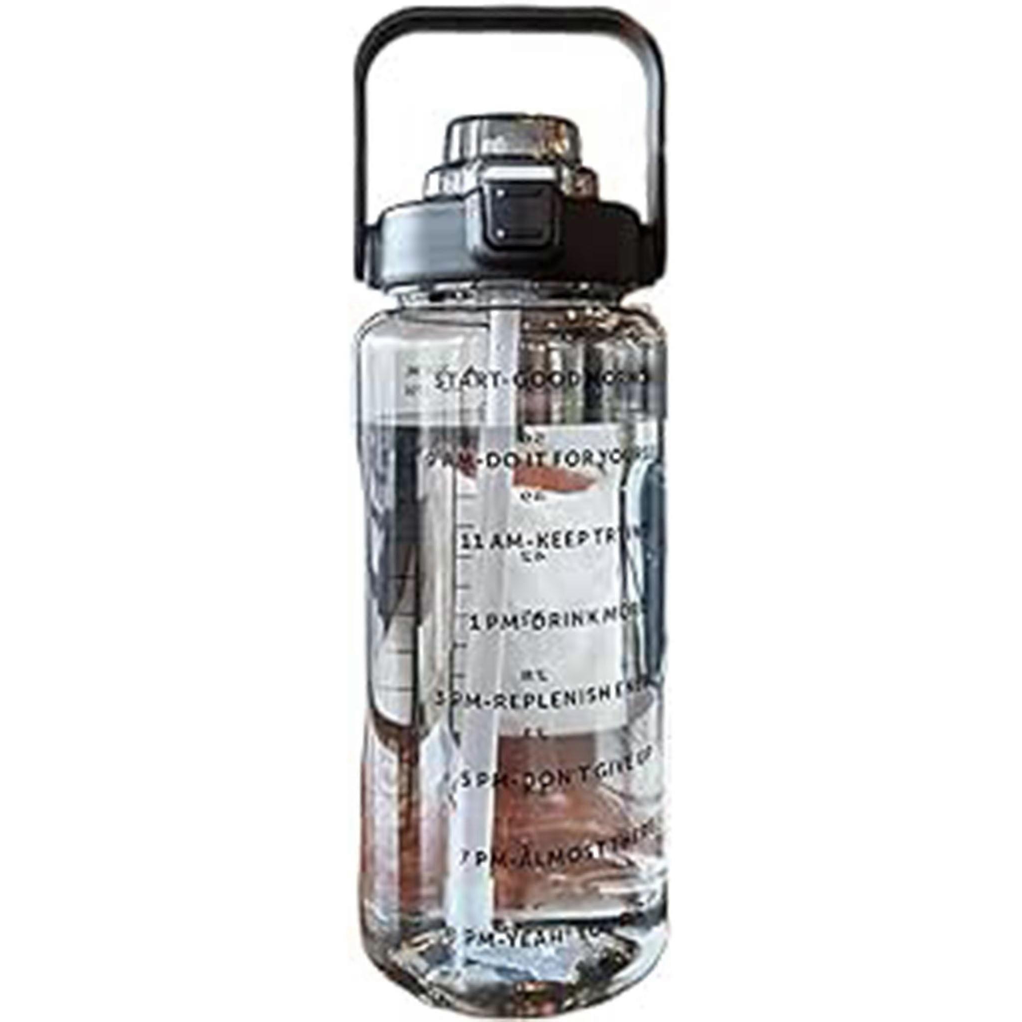 Durable And Functional, Leak Proof Water Bottle With Motivational Time Marker For Large Capacity 2 Liters, Safe Bpa Free Material And Heavy Weight