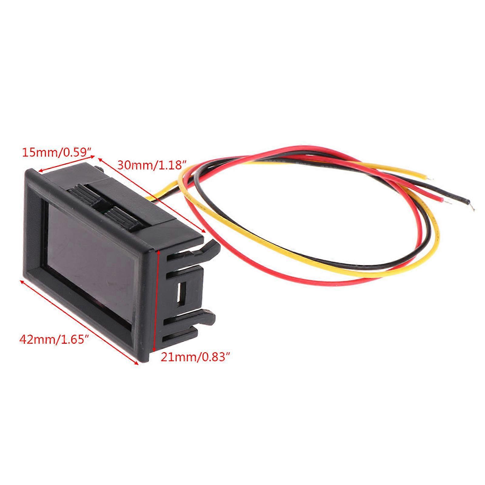 Professional  2 in 1 LED Tachometer Gauge Digital RPM Voltmeter for Auto Motor Rotating  Black Other