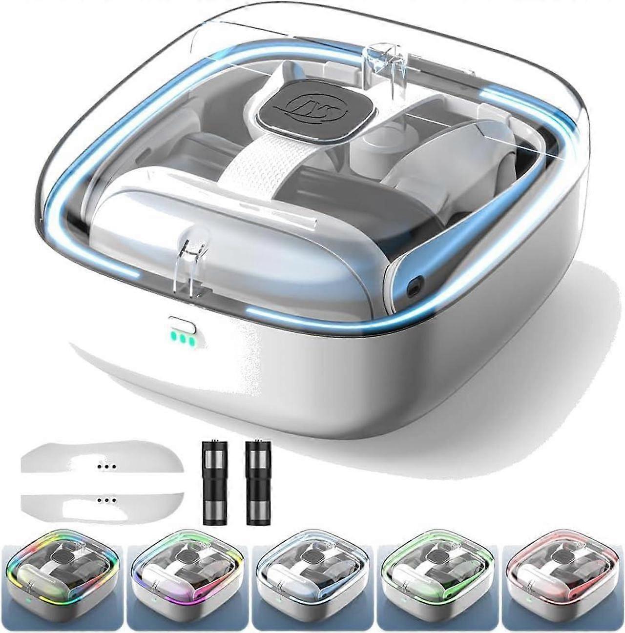 RGB Charging Dock for Meta Quest 3, VR Charging Station with 2 Batteries Headset Charging Stand with LED Light Controller Charging Dock for Meta Quest