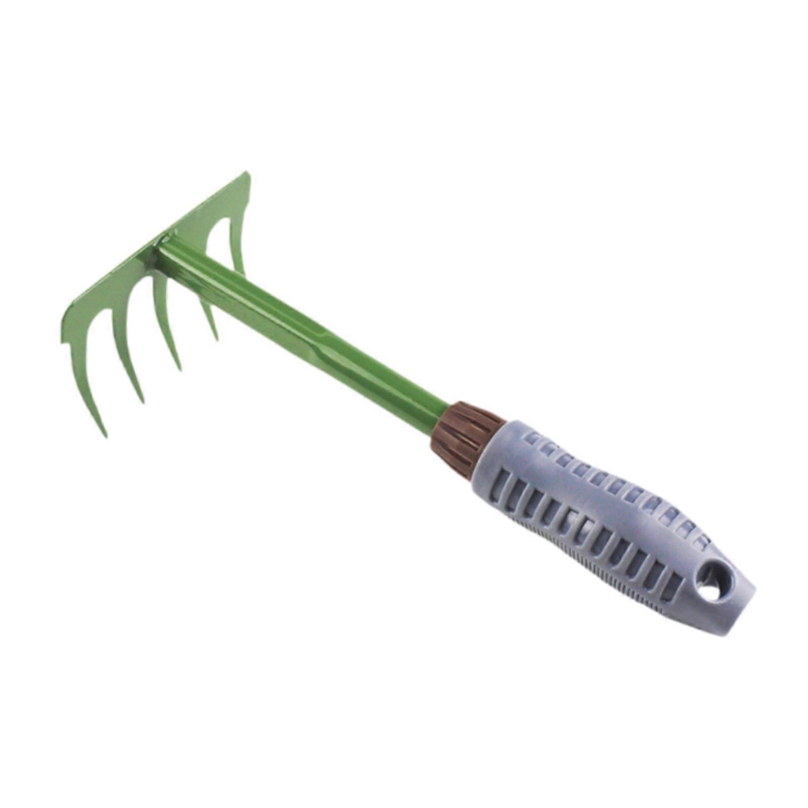 Leaf Rake Weeds Pulling Tool Weeds Puller for Weeding Backyard Planting