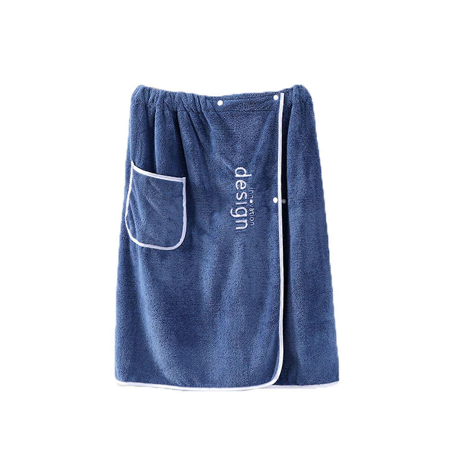 Men Boys Soft Wearable Bath Towels Adjustable Elasticated Band High Hydroscopicity Beach Pool Spa Shower Cover Up Wrap