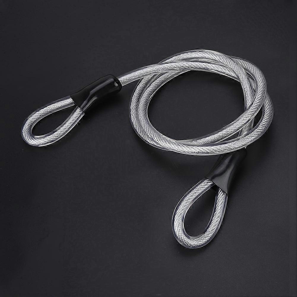 120cm Durable 8mm Steel Wire Rope Security Cable with Looped Ends