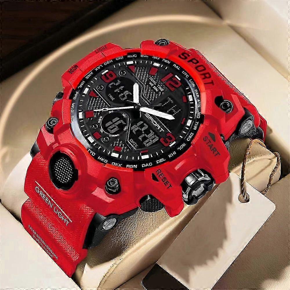 SMAEL Men's Waterproof Analog and Digital Wrist Watch with Military Style and Quartz Movement