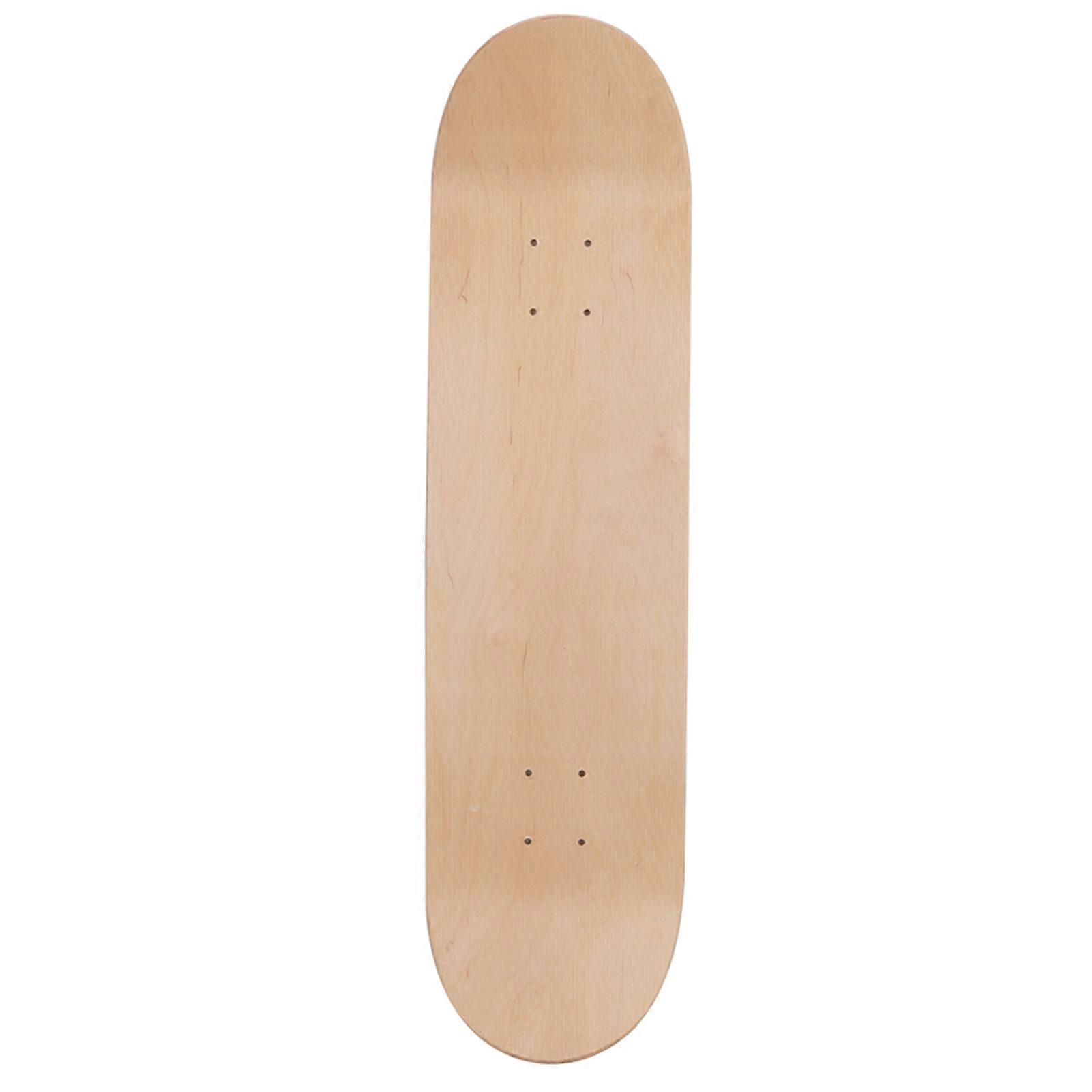 Maple Wood Blank Double Warped Skateboard Deck Concave Board Accessory for Skate Scooter