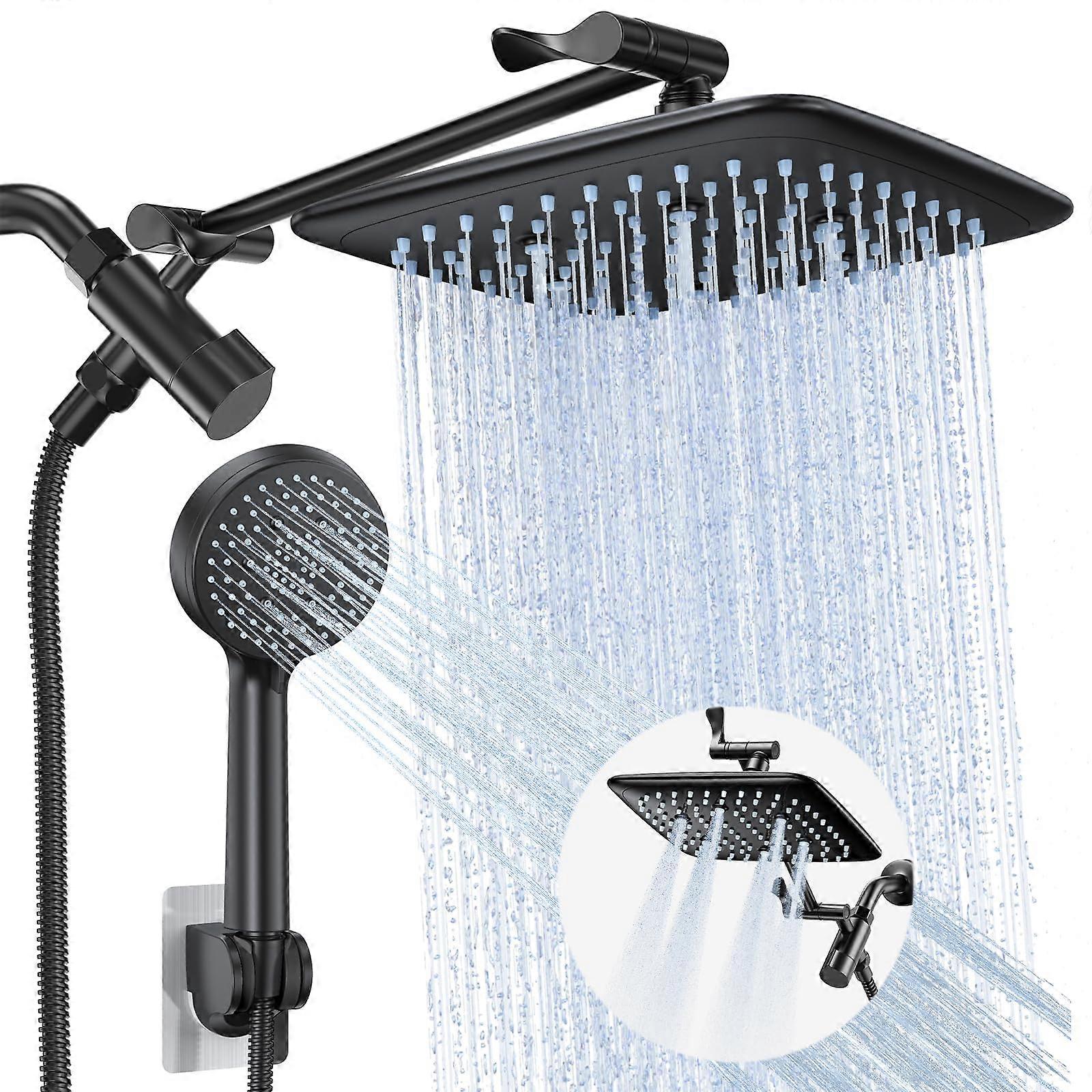 High pressure rain shower combination with extension arm - Easy talled with 3 water spray mode