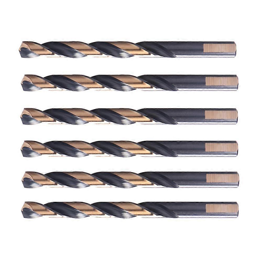 6PCS, 1/2', Black and Twist Gold Drill Bits