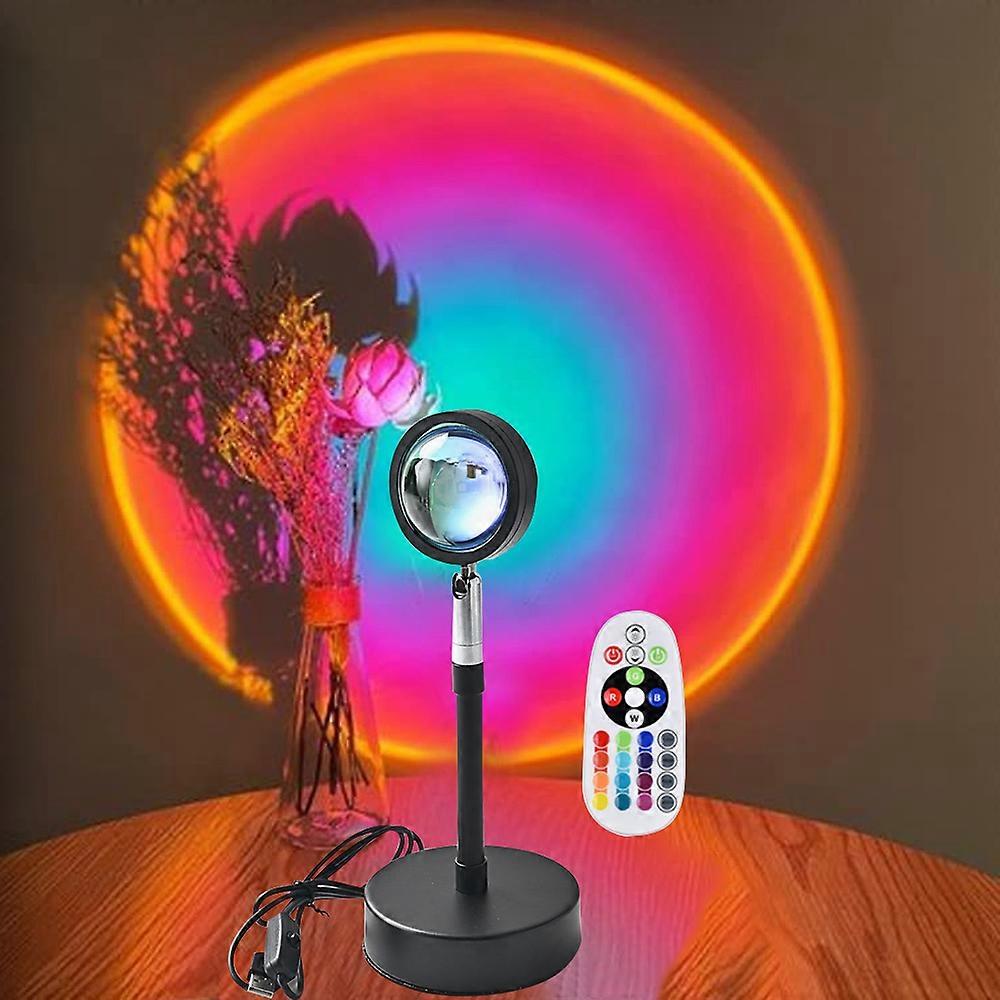 Sunset Projection Lamp, APP Remote Control 16 Colors Sunset Light with RGB Color Changing