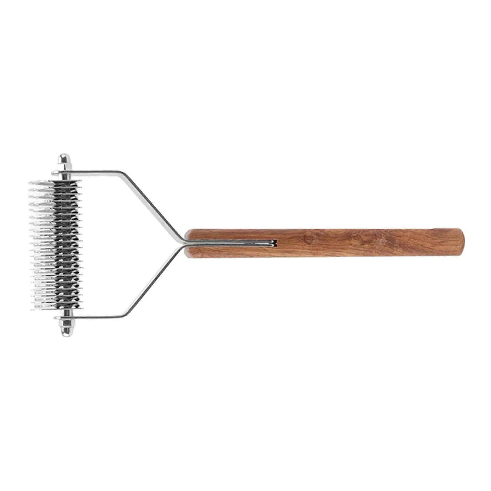 Deshedding Dog Brush, Cat Matted Fur Remover Double Sided Undercoat Rake