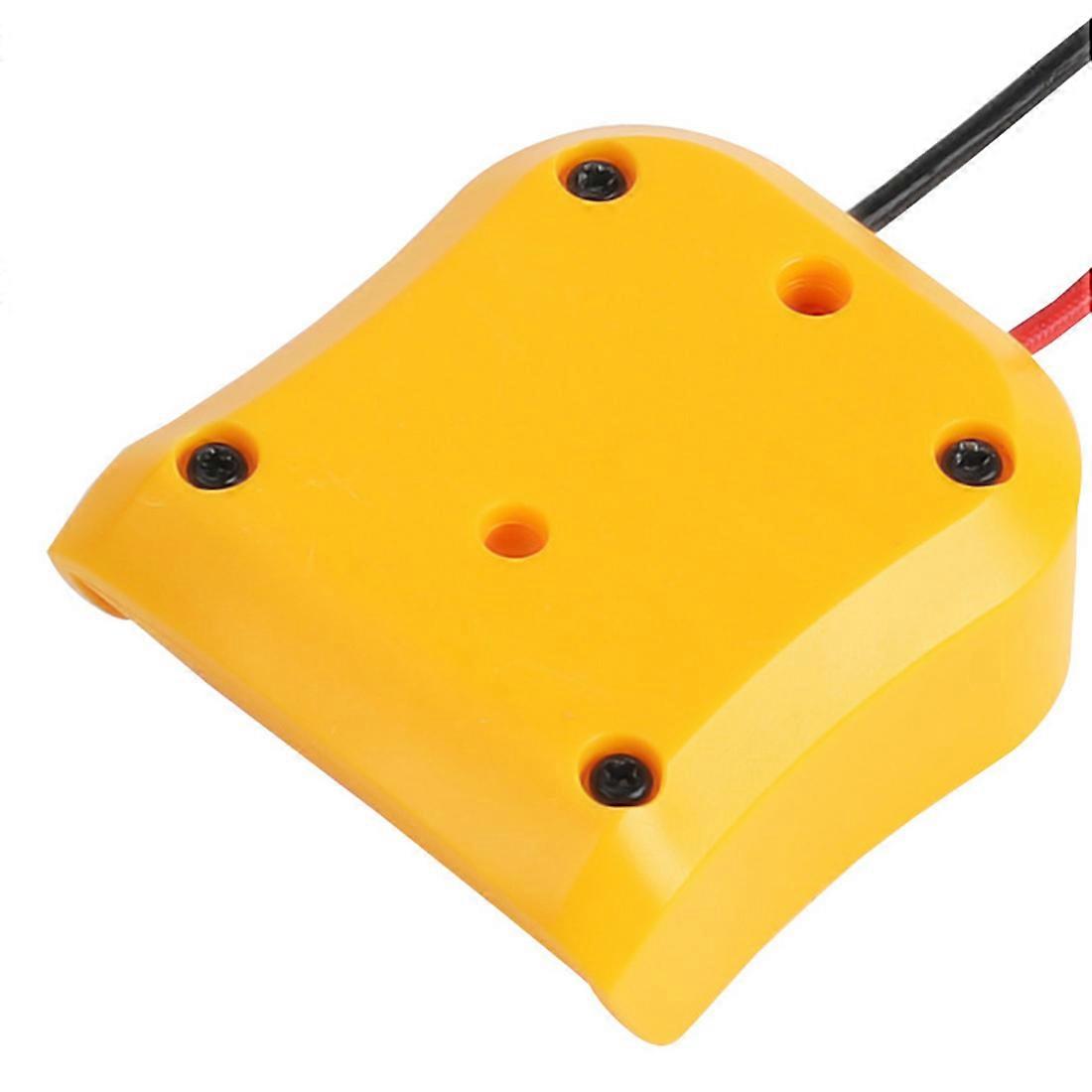 DW12V Battery Adapter for Dewalt 10.8V-12V Li-Ion with Wires,Yellow