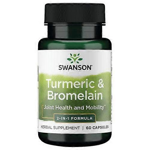 Swanson Vitamins Turmeric And Bromelain, 60 Caps