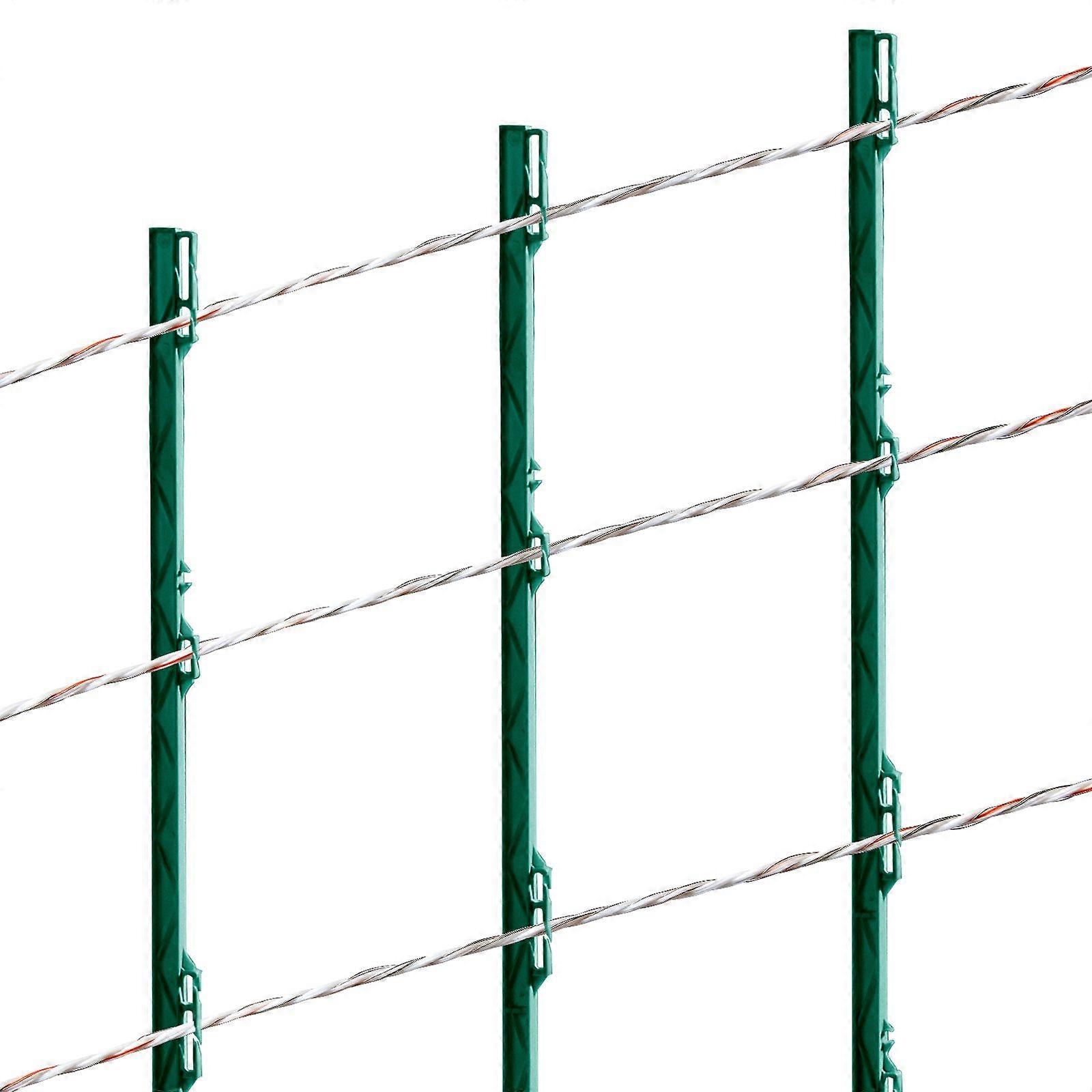 Elektrisk gjerdetråd, 2625Ft 800M polywire, 3/32" diameter 9 blandede metalltråder for ledningsevne og UV, rustbestandighet, for husdyr