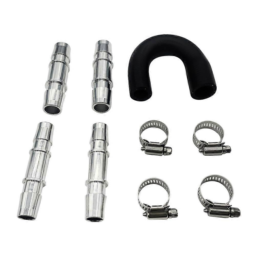 Upgrade Aluminum Engine Heater Core Bypass Kit with 5/8' 3/4' Hose 626001 Compatible with Most Common Heater Hoses