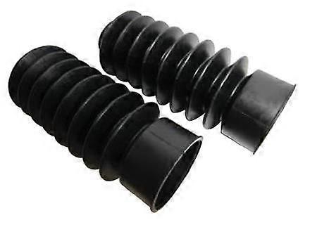 Black Rubber Boots for Harley Softail FXST FXDWG FXWG 41MM Fork Tubes - Durable, Waterproof, Black