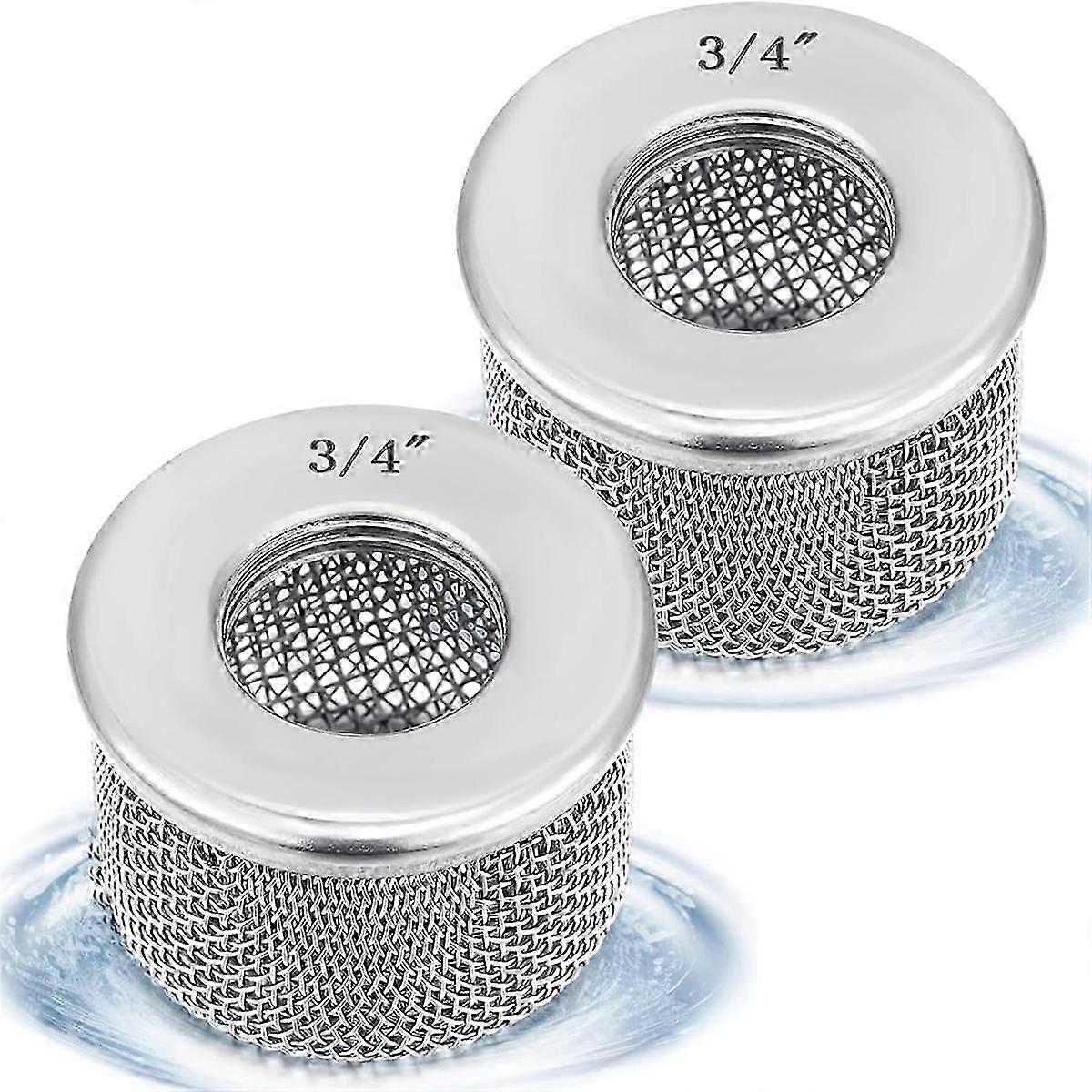 2 PCS Air Inlet Filter Suction Cup Hose Dual Screen with 1.91 cm NPT Thread for Airless Paint Spray