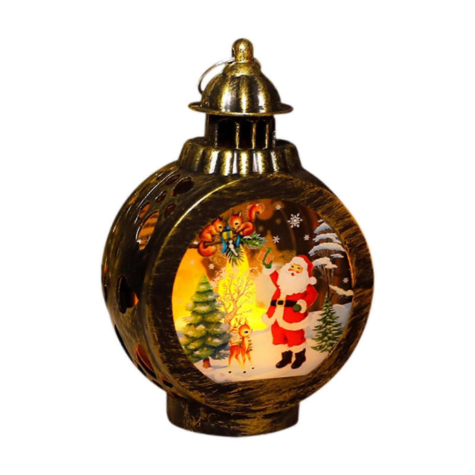Christmas Decorative Candle Lantern Candle Lantern Light Tabletop Hanging