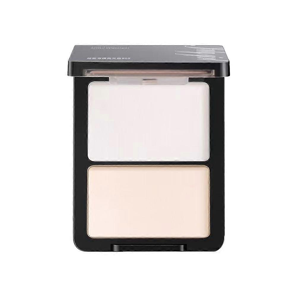 Matte Double Plate Highlight Dry and Wet Dual-use Natural Powder Blush