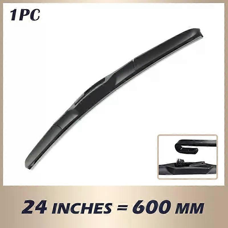 1Pc Universal Front Hybrid Wiper Blade 14" 16" 17" 18" 19" 20" 21" 22" 24" 26" U / J Type Hook Windscreen Wipers