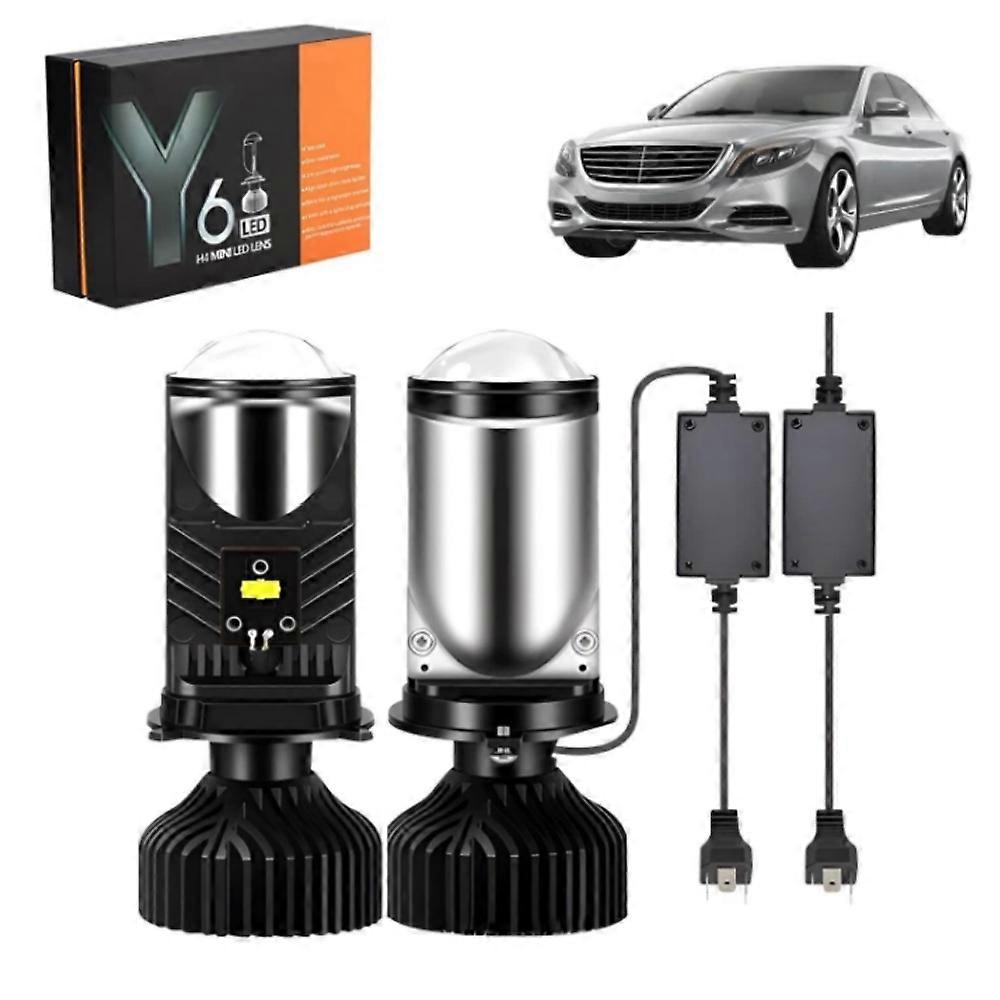 Atlodas Mini Universal Projector LEDHeadlight,H4 Bulbs-30,000LM Extremely Bright
