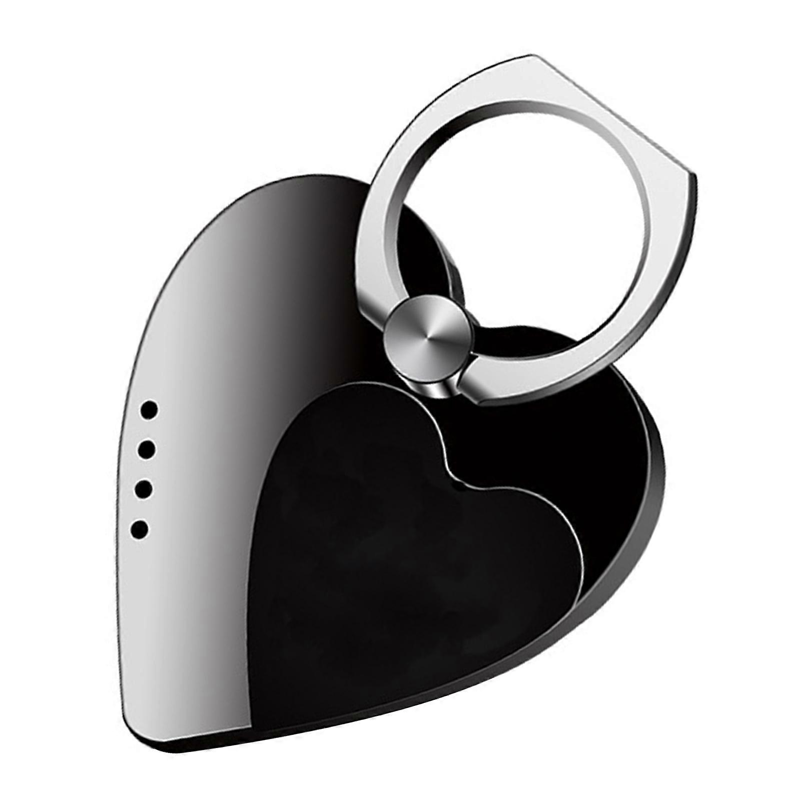 Isqueiro de Anel de Telefone 3-em-1, Isqueiro de Arco Elétrico Recarregável USB, Isqueiro Sem Chama em Forma de Coração & Suporte de Fivela de Anel de Telefone