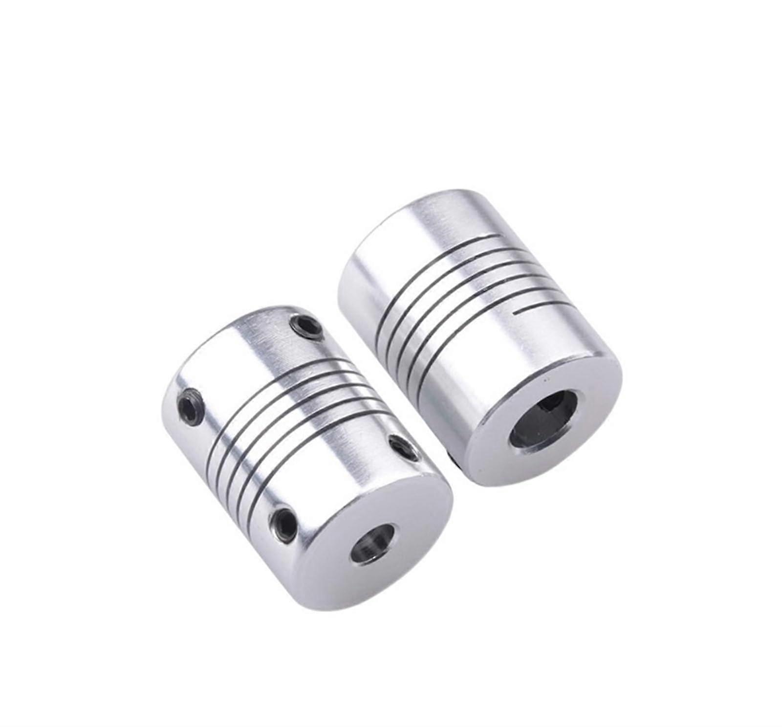 Aluminum Flexible Shaft Coupling D19L25 for CNC Stepper Motors - 3mm x 8mm Compatible Coupler, Durable Material
