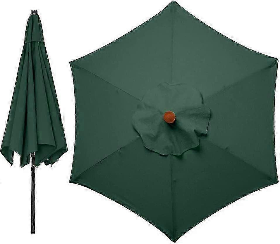 أغطية المظلة البديلة 3 أمتار 6 أذرع استبدال المظلة غطاء مظلة حديقة غطاء بديل لمظلة hwy ، مظلة فقط (أخضر)