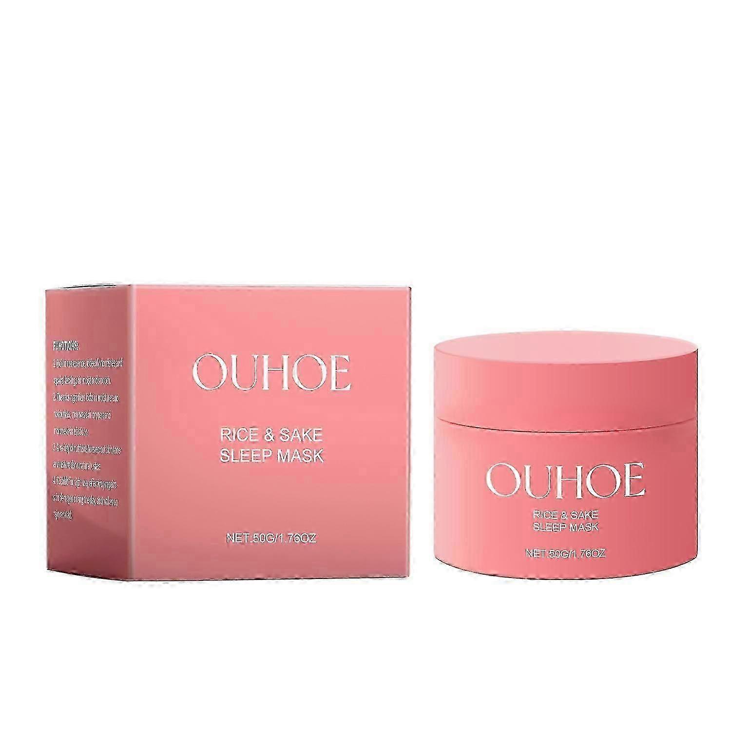 OUHOE Hydrating Sleep Mask Hydrating And Brightening Hydrates Facial Skin Soft And Moisturizing Leav