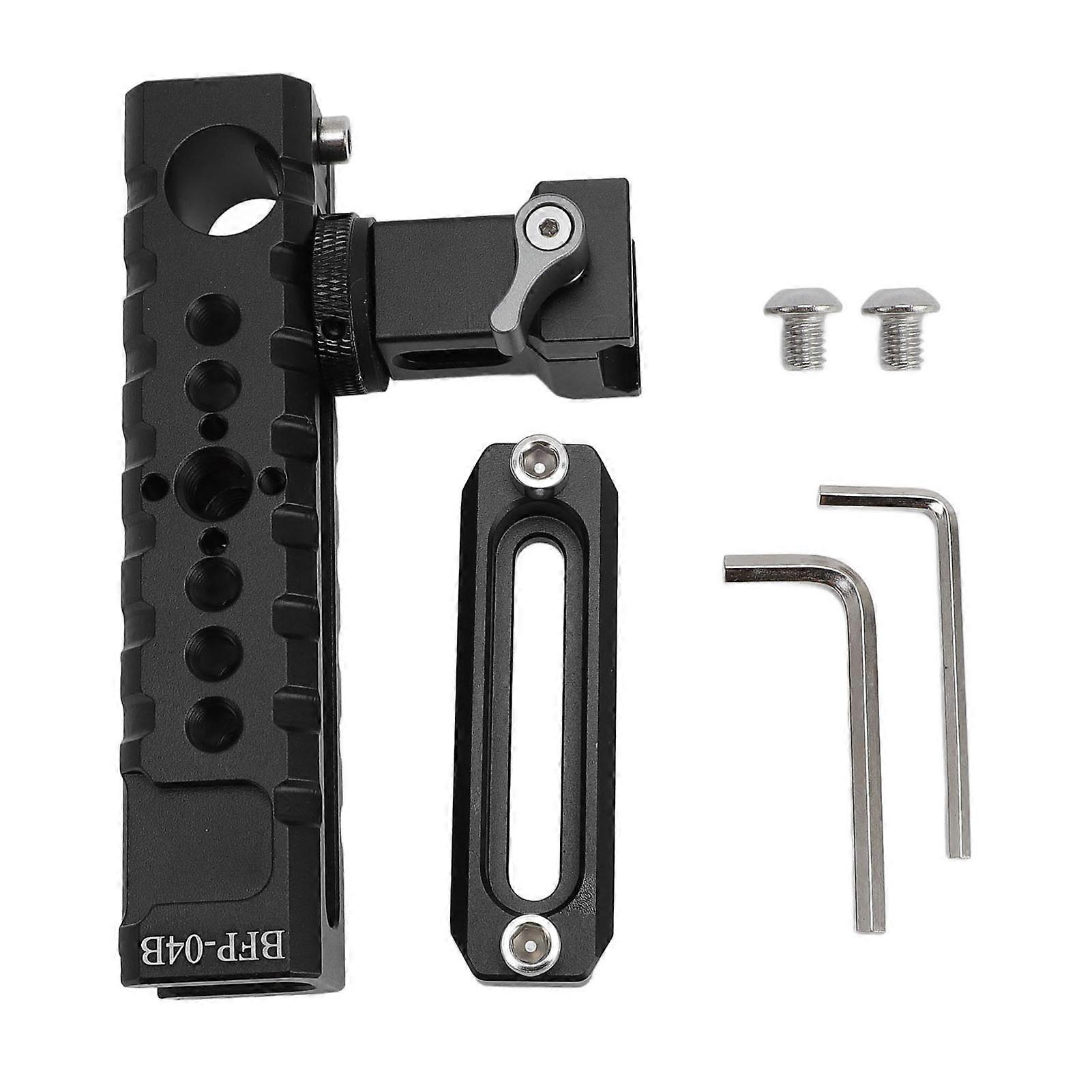 Camera Cage Top Handle with Cold Shoe Mount - Movable Grip, Versatile Interfaces, Lightweight