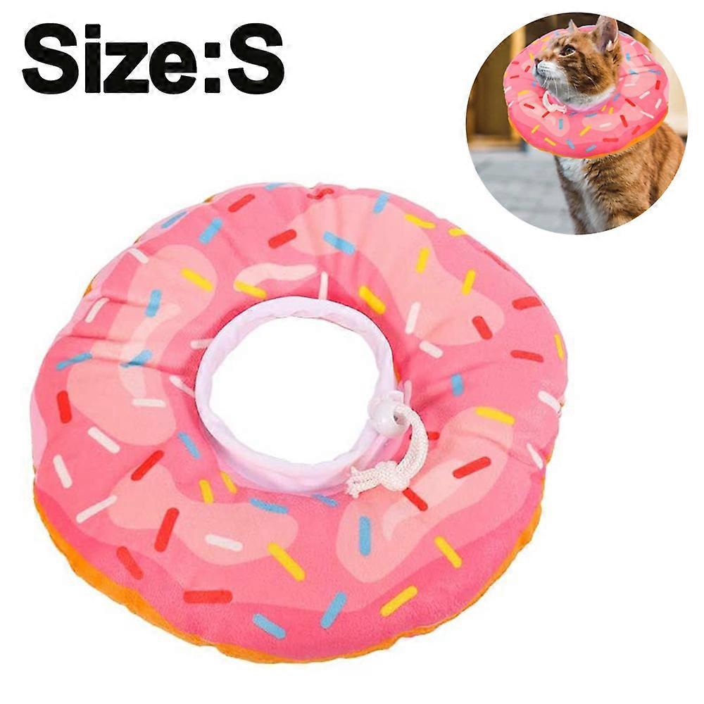 Doughnut Elizabeth Circle Adjustable Soft Pet E-Collar Neck Collar Circle For Cat Small Dog