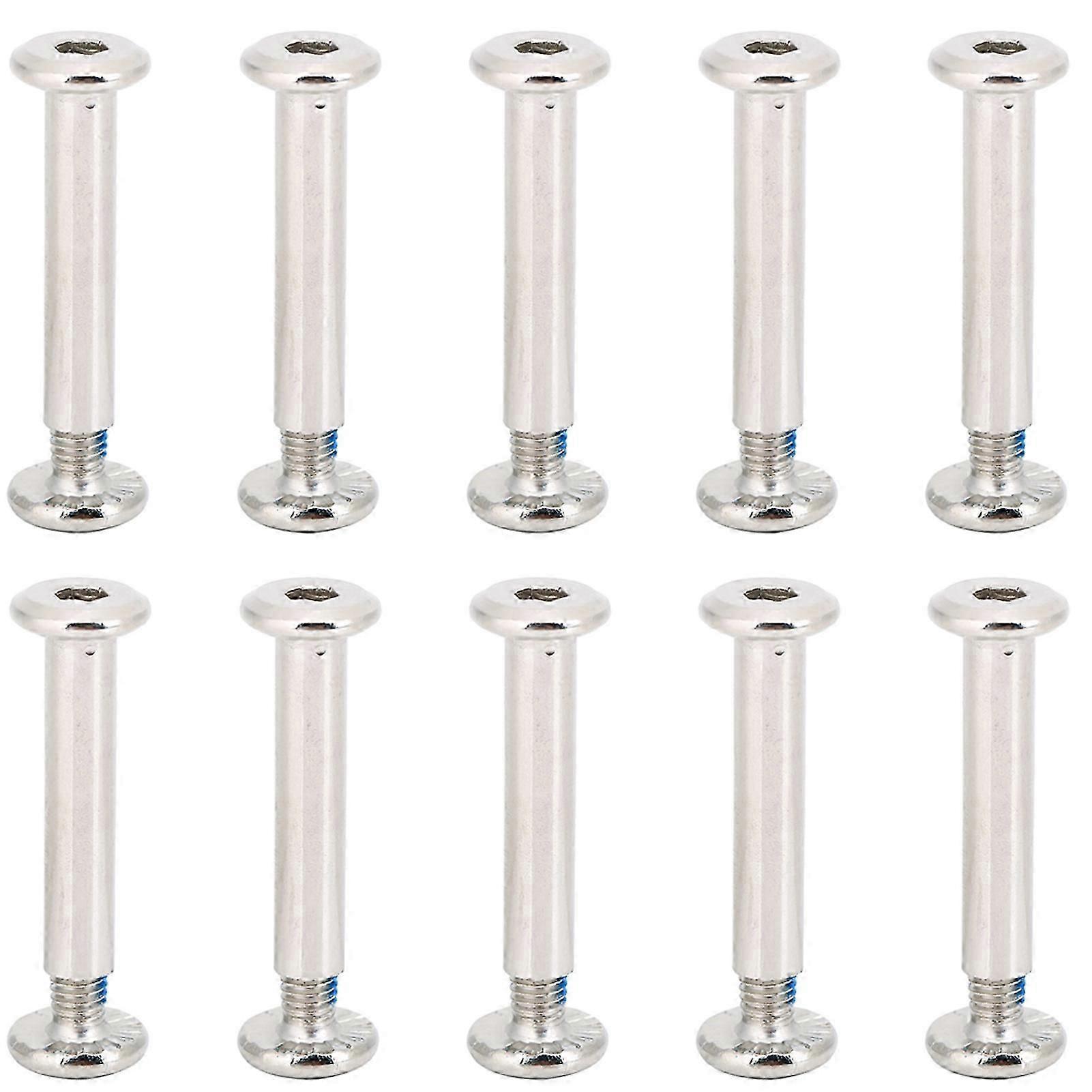 10pcs Inline Skate Replacement Screws Wheel Axles Hardware Fittings
