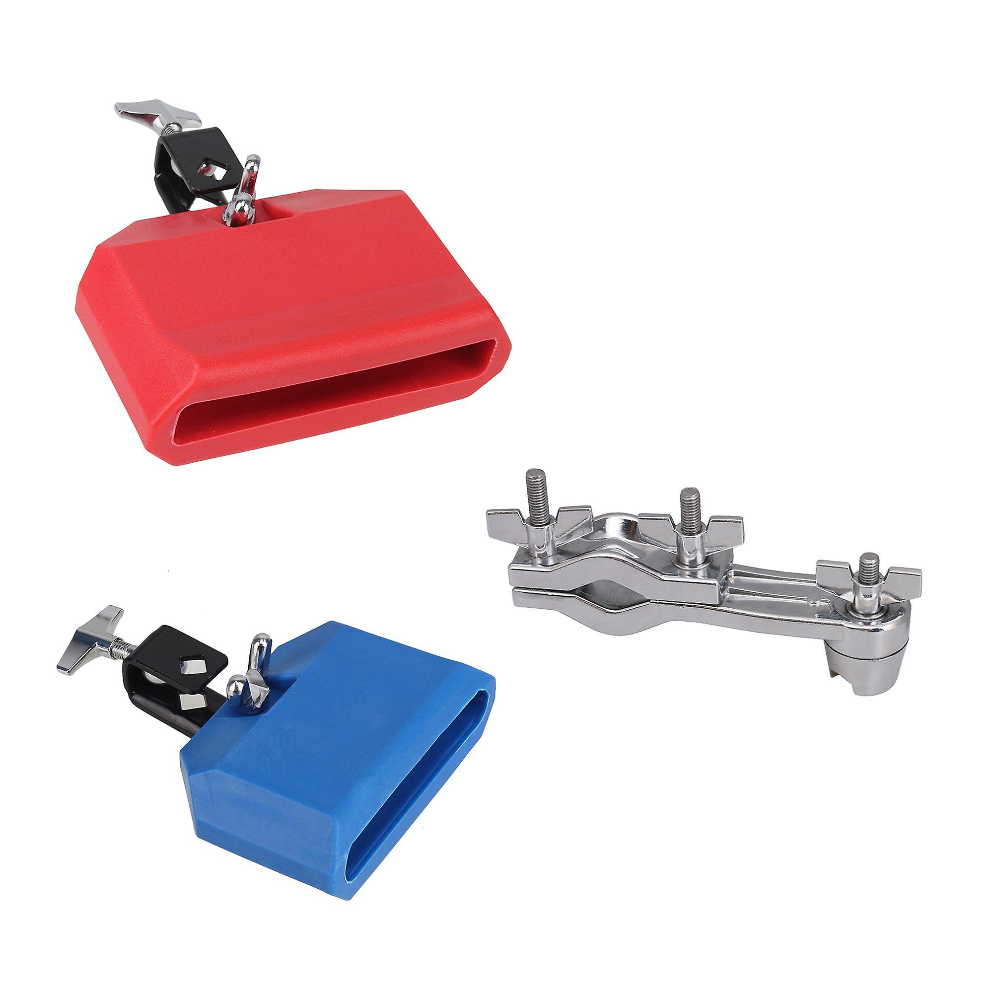 2 Pieces Percussion Block Big & Small Size with Drum Connecting Bracket