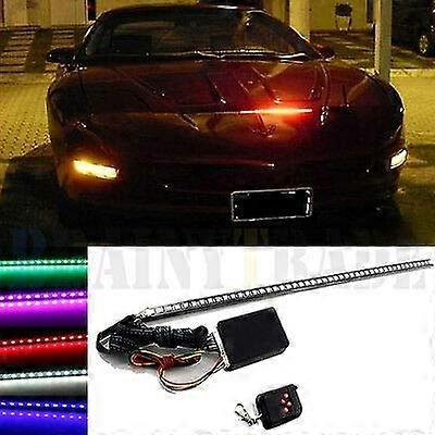7 Color LED RGB Scanner Flash Car Knight Strobe Light Kit 48 LED Strip 22 Inch for Automotive Lighting Installations