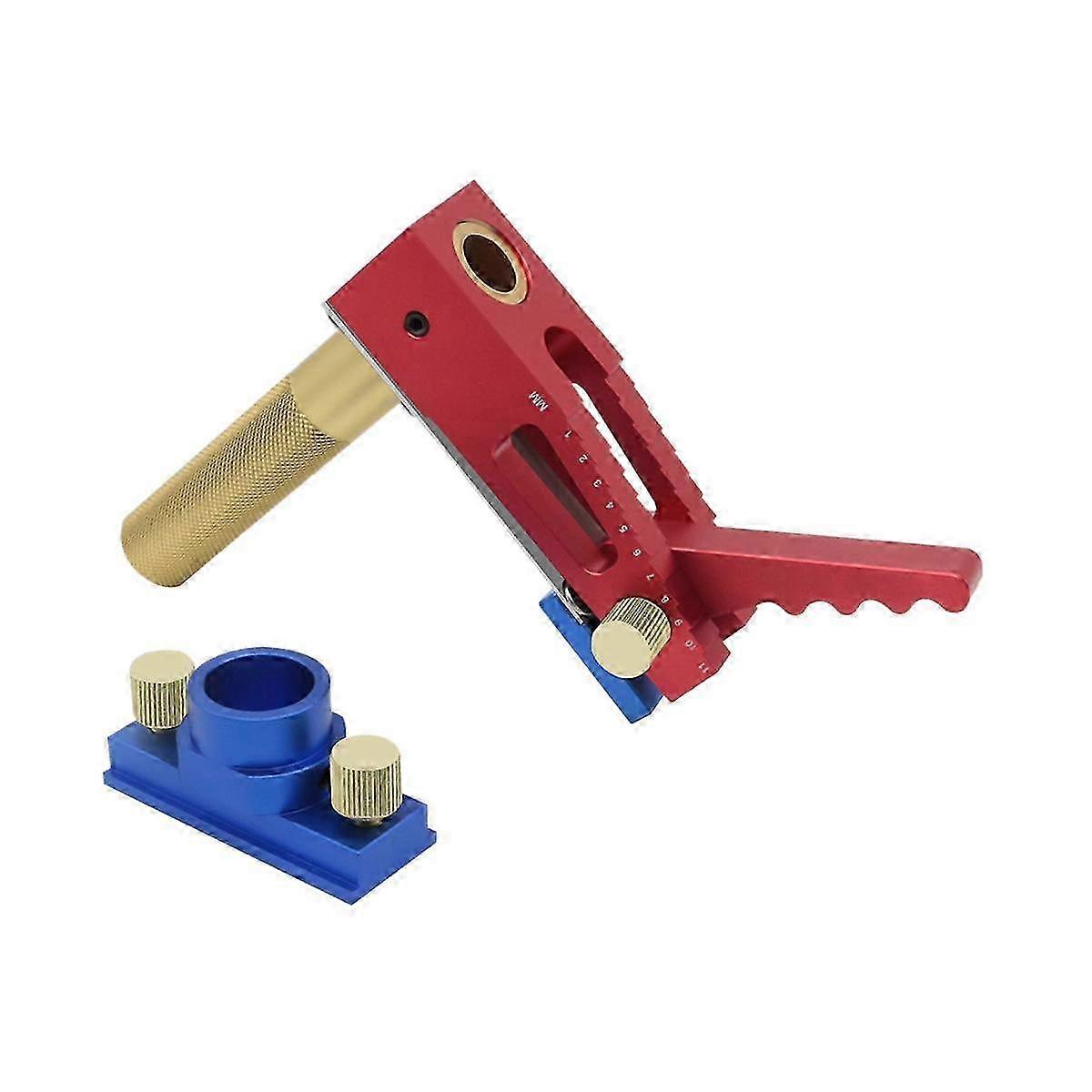 Adjustable T-Track & Dog Holes Woodworking Clamp for Workbench Desktop Hold Down Tool