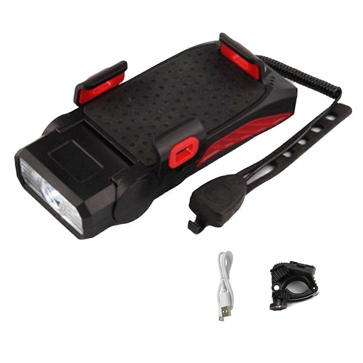 Usb Rechargeable Bike Headlight Waterproof Cycling Light Red