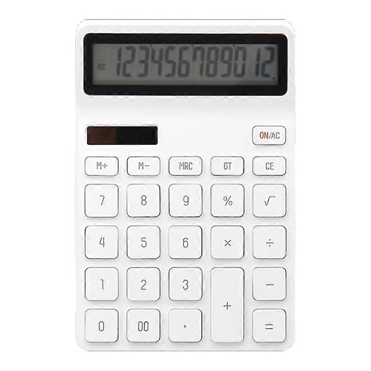COMPATIBLE Xiaomi Youpin LEMO Rice Calculator 12-bit LED Display ABS Material 6 Degree Angle(White)