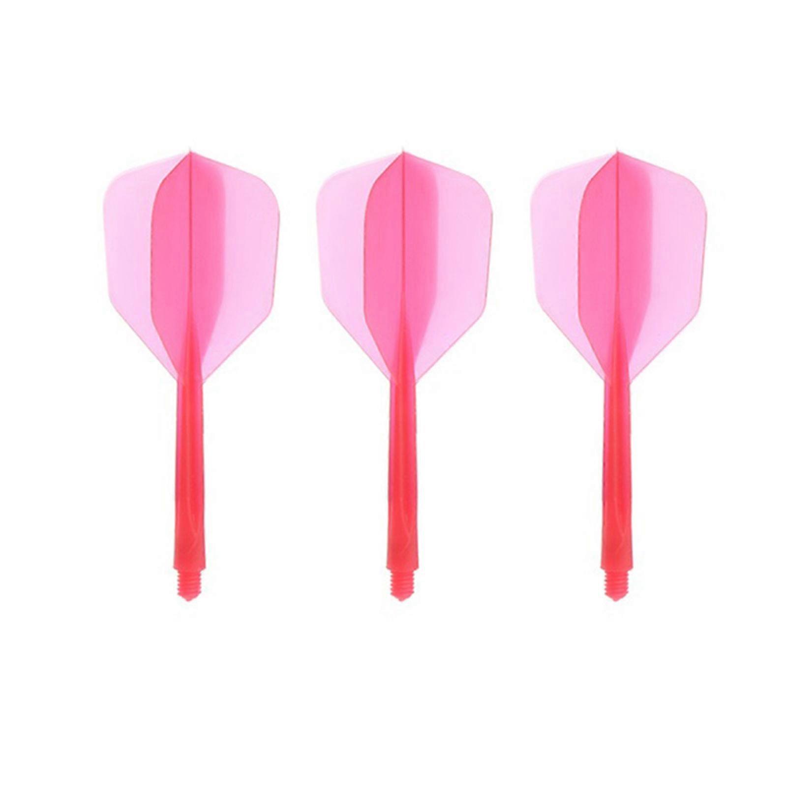 Set of 3Pcs Dart Shafts and Flights Combo for 2BA Thread Dart Barrels Integrated Dart Shaft and Flights Dart and Flight  Red