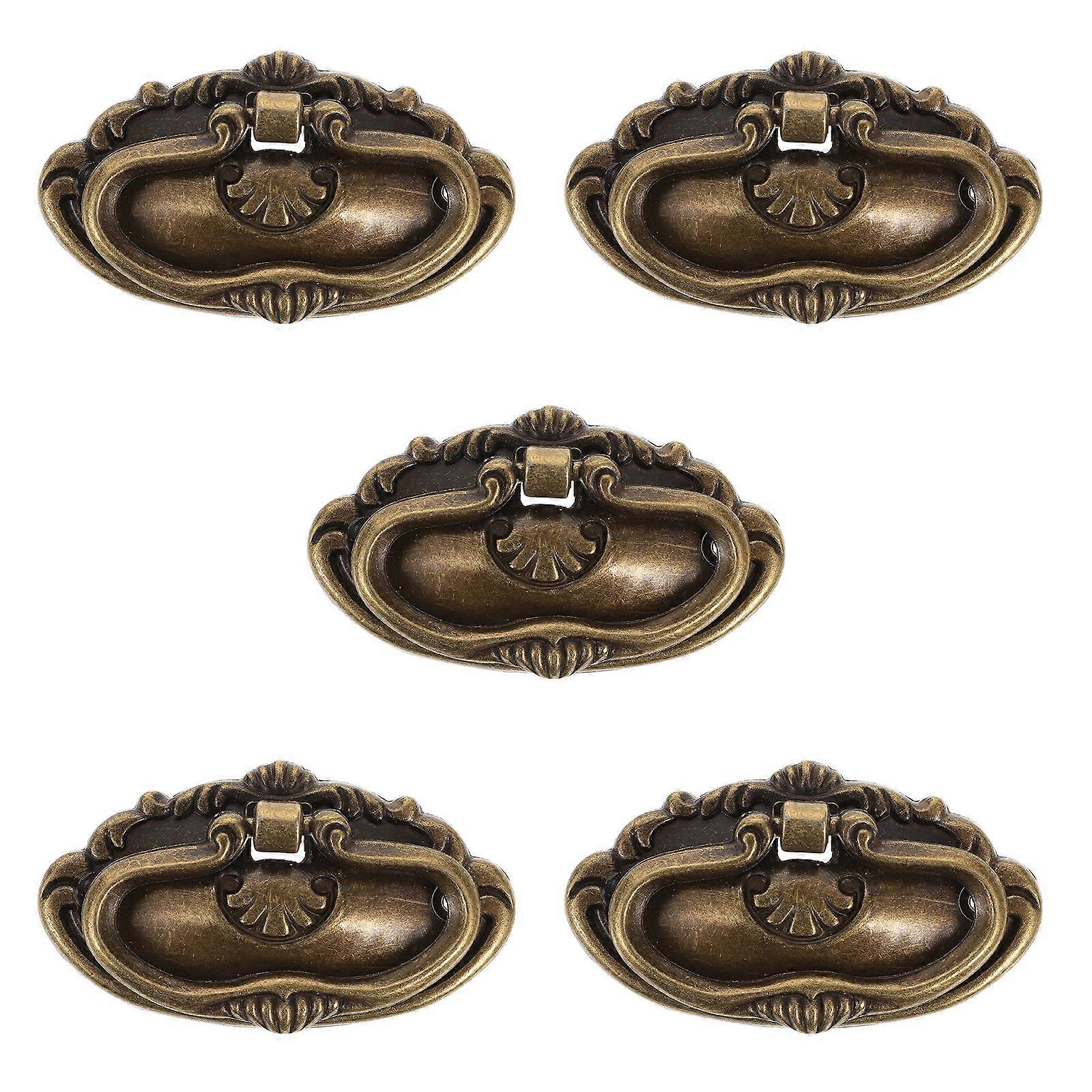 5 Sets Metal Drawer Handles Painting Box Wooden Box Handles Wooden Case Knobs