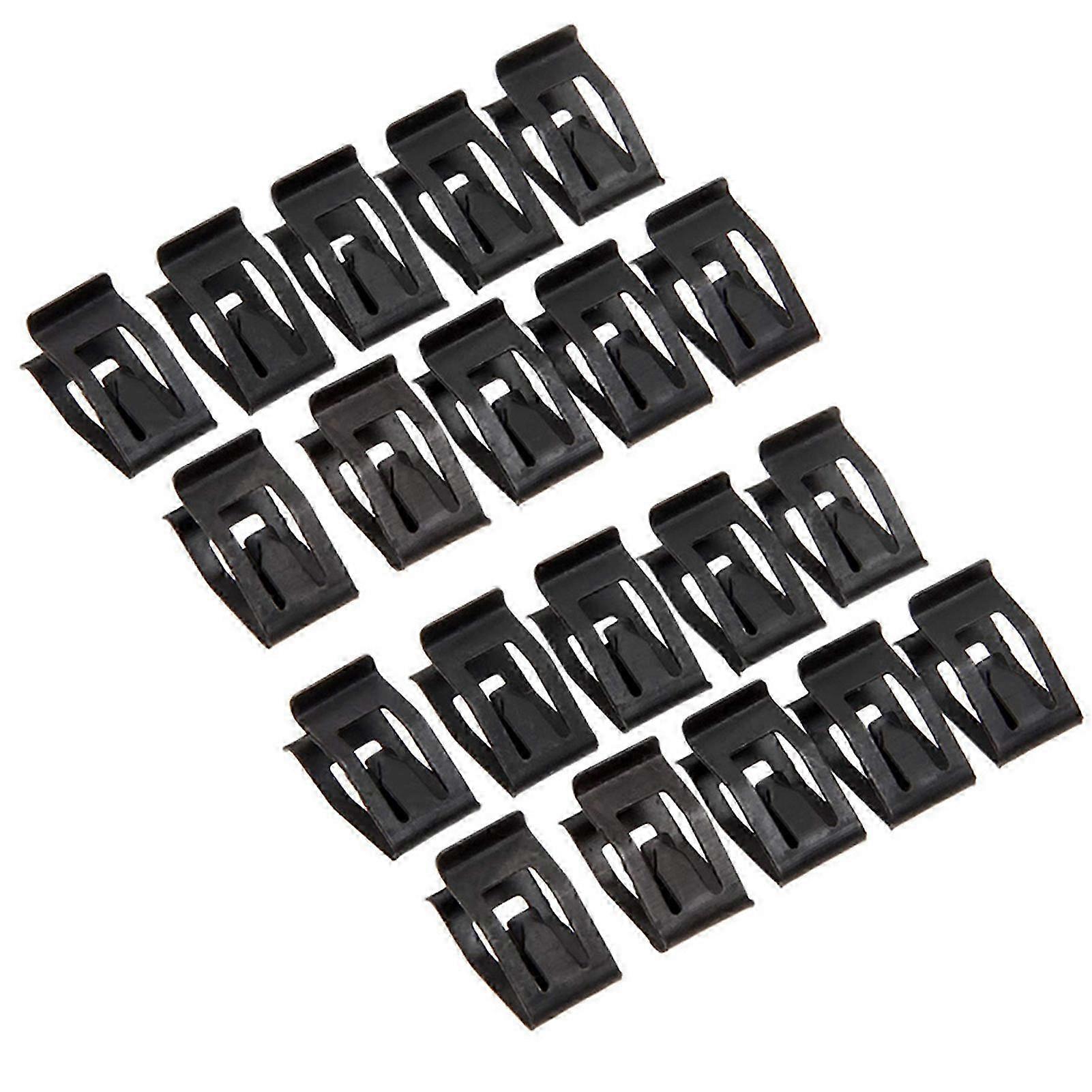Universal Dashboard Trim Clips - 20-Piece Metal Retainer Clamp Kit for Easy Car Console Installation
