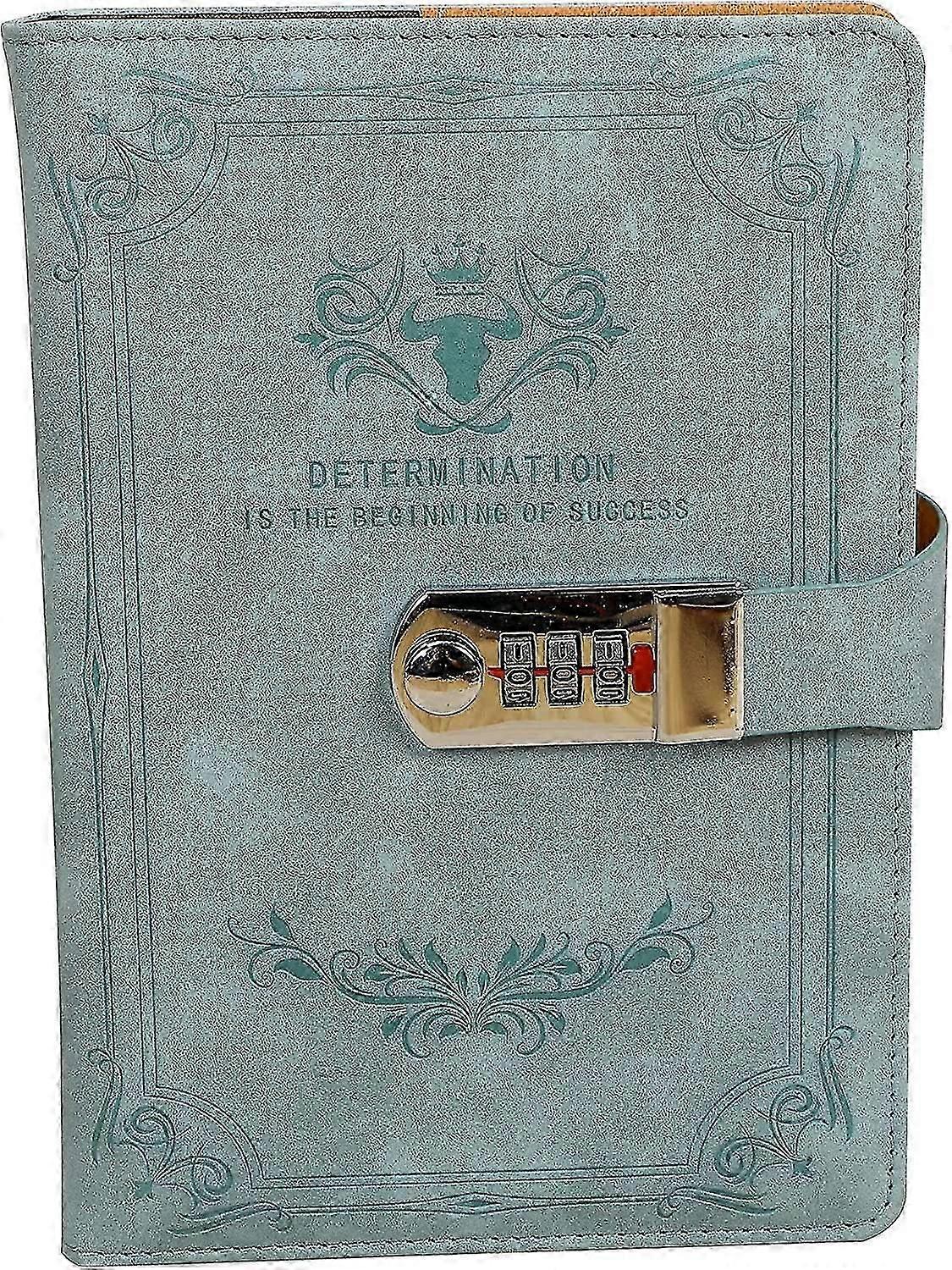 Diary With Lock Pu Leather Password Lock Notebook Lockable Journal For Adults With Combination Lock A5 Writing Notebook Secret Notepad For Office W