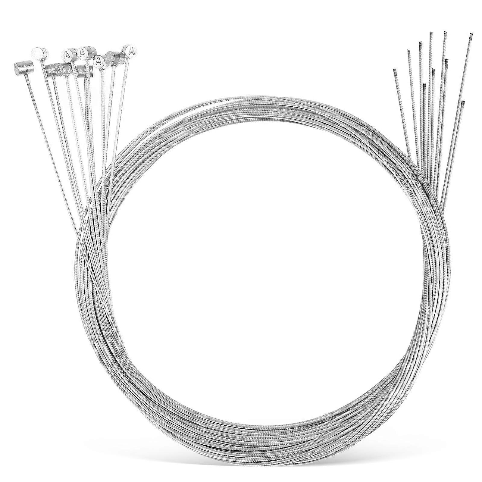 10 Pcs Durable Bike Brake Cables for Easy Replacement on Road and Mountain Bikes – Reliable Braking Performance