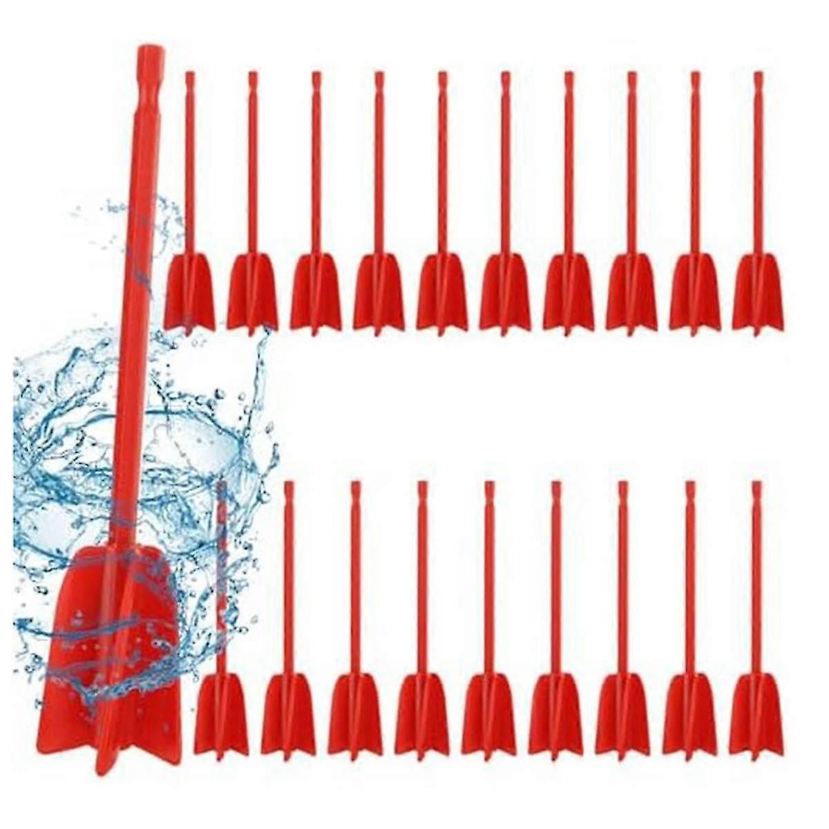 20Pcs Paint Mixer Drill Attachment, Paint Stirrer for Drill,Helix Paint Mixer Resin Mixer Epoxy Pad