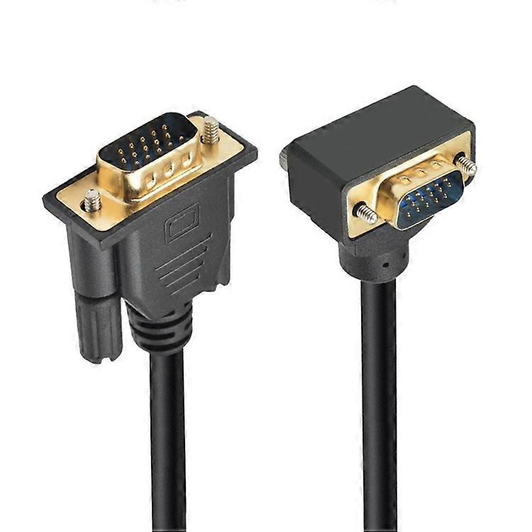 DB-007-UP-1.0M For Monitor / Projector / Computer Up Angled VGA RGB Male to Straight Male Extension Cable 3COAX+6C