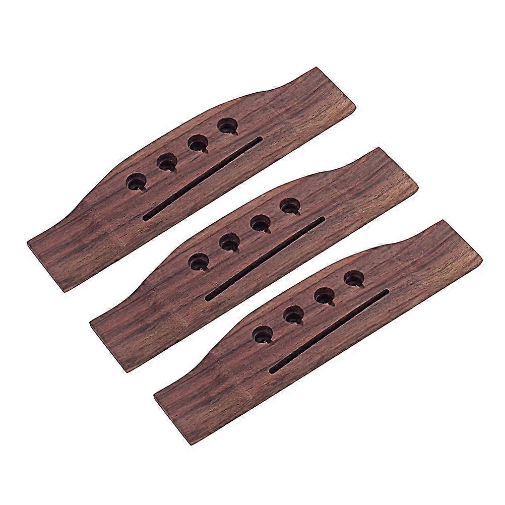 Classic Bass Bridge for Guitars, Featuring Durable Rosewood Structure