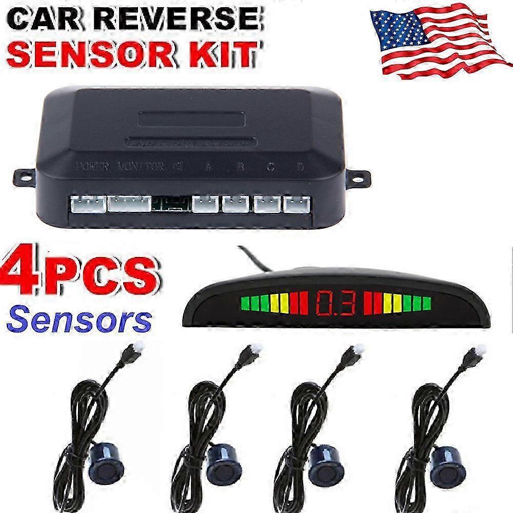 Digital Display Reverse Car Parking Radar Monitor System with 4 Sensors for Enhanced Parking Assistance and Safety