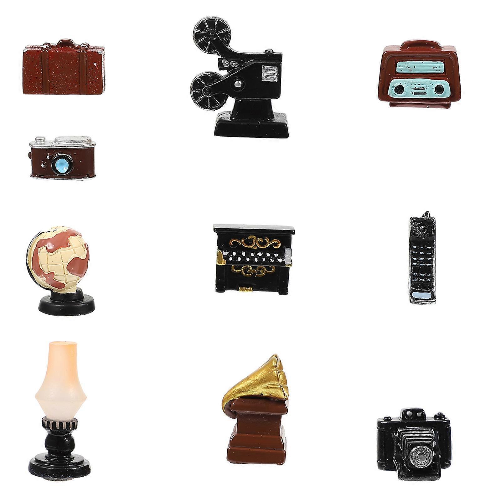 10pcs Vintage Resin Fridge Magnets, Electrical Appliances Design, Smooth Edges, Home Office Whiteboard Decor